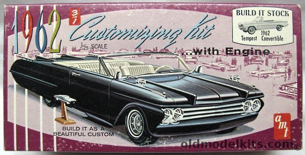 AMT 1/25 1962 Pontiac Tempest Convertible - 3 in 1 Kit, K6012 plastic model kit